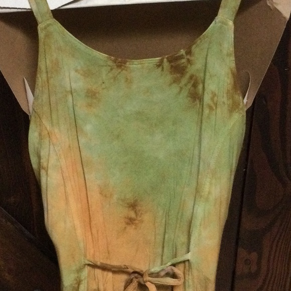 Sleeveless Hippie boho style Multicolor dress - Picture 7 of 9